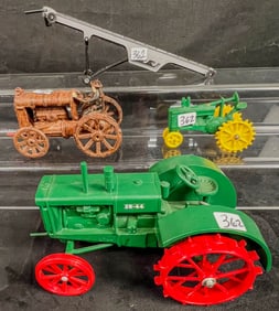 Vintage Cast Iron Farm toy Group