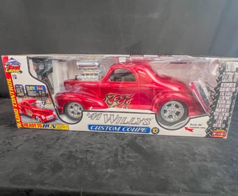 EZTEC Fast Lane Electronic 1941 Willys Coup Radio Control Car in Original Box