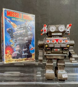 AS H Horikawa Japan Missle Robot C1970's
