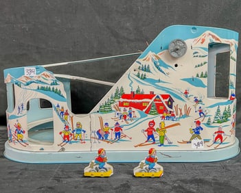 J. Chein Tin Litho Ski-Ride #320 C1950's