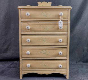 Antique 5 DrawereDoll Dresser c.1900-1910