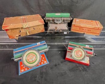 Group of Vintage Tin Litho Typewriters