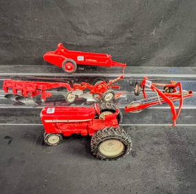 Vintage  1/16 Scale Die-Cast Farm Toys, Ertl, Rare Reuhl Barge wagon c1950's