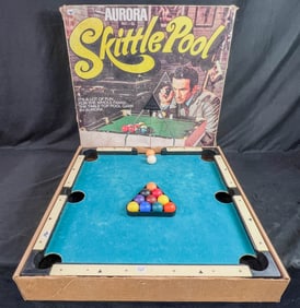 Vintage Skittle Pool Game in Original Box c1972