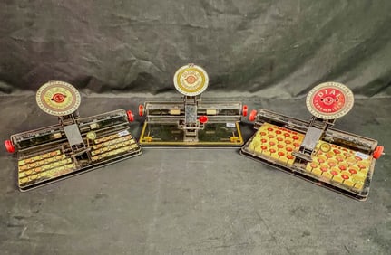 3 Louis Marx Tin Litho Toy Typewrites C 1920's/30's