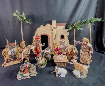 Members Mark hand Painte Nativity Set c 2004