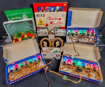 Group of Vintge Christmas Lights, More