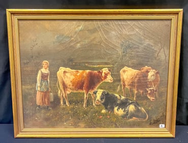 Jose Maria Jardines Oil on Canvas c1880's