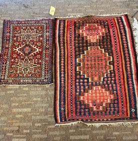 Two Antique Prayer Rugs