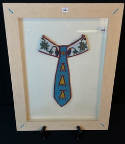 A Turn of the Century Sweaty Bead Northwest Indian Collar or Beadwork Decoration