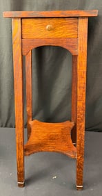 Mission Arts and Crafts Fumed Oak Stand