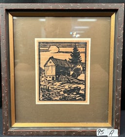 Edward Boerner WPA Style Wood Cut