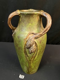 Mission Arts and Crafts Style Ephraim Three-Handled Pine Vase