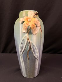 Mission Arts and Crafts Style Ephraim Pottery Floral Vase
