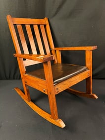 Mission Arts and Crafts Child's Rocker