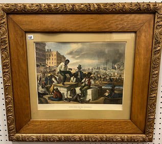 Larged Framed Black Memorabilia