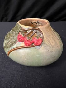 Mission Arts and Crafts Style Ephraim Heirloom Raspberry Bowl