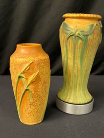 Two Mission/ Arts & Crafts Style Ephraim Pottery Vases
