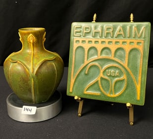 Mission Arts & Crafts Style Ephraim Pot and Tile