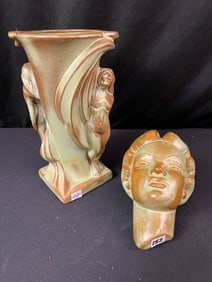 Two Arts and Crafts Frankoma Vases c1930/40's