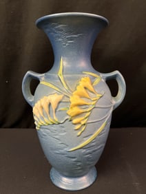 Roseville Freesia Vase Mission Arts and Crafts