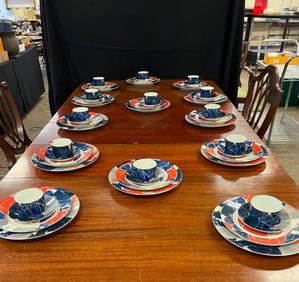 Christofle French Dinner Service for 13  Orientals Special Lave-Vaisselle
