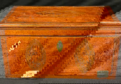 An 18th Century Bird Inlaid Tea Box