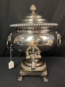 An 18th Century English Silver Over Copper Hot Water Dispenser