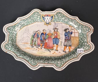 A Porquier Beau Quimper Platter