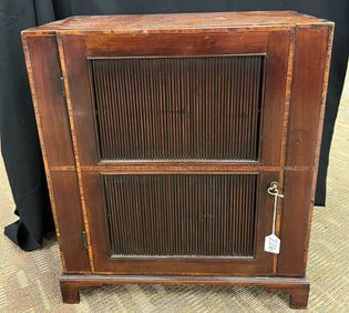 Southern  Mahogany and Pine Preserving Cupboard c.18th Century