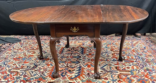 18th Century English Mahogany Legged Table Converted into Stationary