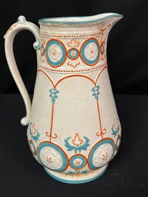 Victorian Ashworth Pottery Porcelain Pitcher 1870