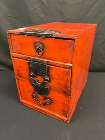 Antique Chinese Herb Cabinet with Drawers