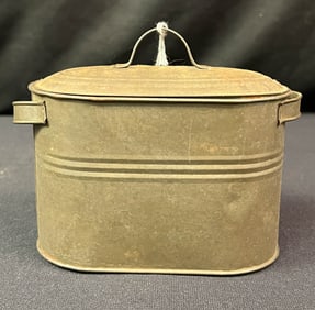 A Salesman Sample Double Handle Boiler With Cover