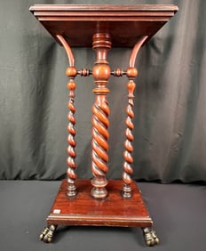 Herter Brothers Barley Twist Plant Pedestal