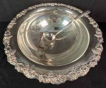Milwaukee Yacht Club Silver Plate large Punch Bowl c1981