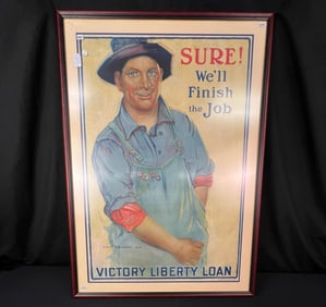 A 1918 WWI Victory Loan Lithograph Poster