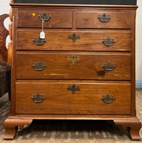 A 18th Century American Five Drawer Chippendale Chest