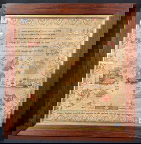 An 1810 Antique English Sampler