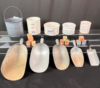 Six Graduated Scoops, Graniteware Beer Bucket, and More!