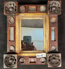 A Folk-art Hand Carved Mirror 1790-1810