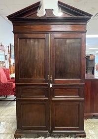 An 18th Century Chippendale Mahogany Wardrobe