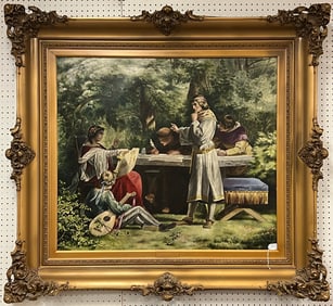 Maria Herndl oil on Canvas Painting of Important Size of Parsifal c1905