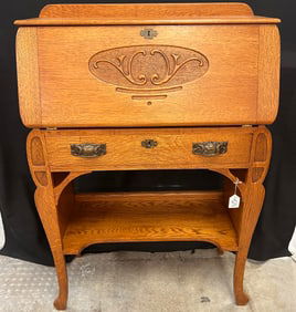 Art Nouveau Ladies Drop Front Desk