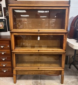 A Three Section Mahogany Stacking Bookcase
