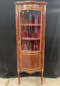 A Louis The 15th Style Corner China Cabinet