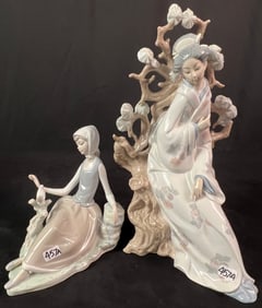 2 Vintage Lladro figurines c1960's