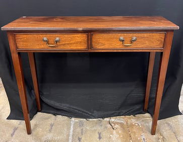 2 Drawer English Made Mahogany Sofa Table c. 1920