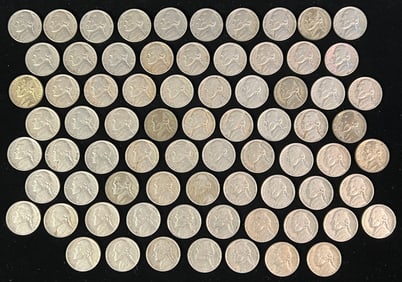 Jefferson Nickels Aging From 1939-1960