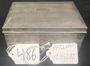 A 1920's Sterling Silver Jewel Box